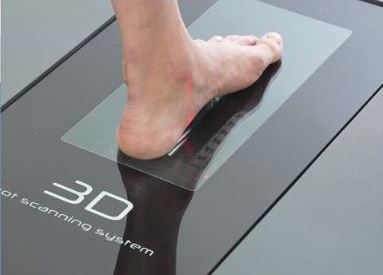 اسکنر سه بعدی کف پا